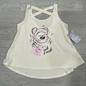NEW Walt Disney Parks Star Wars Ewok Girls Purple/Black Tank‎ Top in Size 5/6